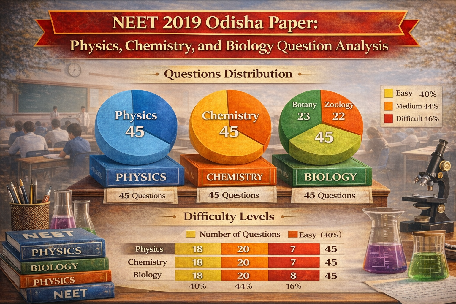 NEET 2019 Odisha Paper Analysis: Physics, Chemistry & Biology Questions | NEET Rank Predictor, NMC & MBBS in Georgia Guide